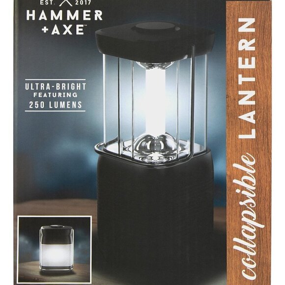 Hammer & Axe Other - 𝅺black Collapsible UItra-Bright 250 Lumens Lantern